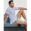 Elegancity Men's Summer Shorts, Baggy Shorts with Pockets, Elastic Waistband,
