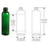 Premium Essential Oil 2 Ounce Cosmo Round Bottles, PET Plastic