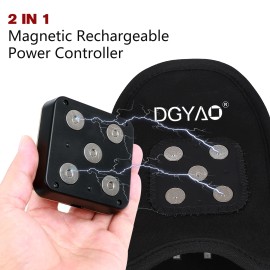 DGYAO Full Coverage Infrared Red Light Therapy Foot Boot for Swelling & Stiffnesscolor: Black
