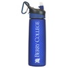 Berry College Tritan Plastic Frosted Sport Water Bottle, Design-1 - Blue