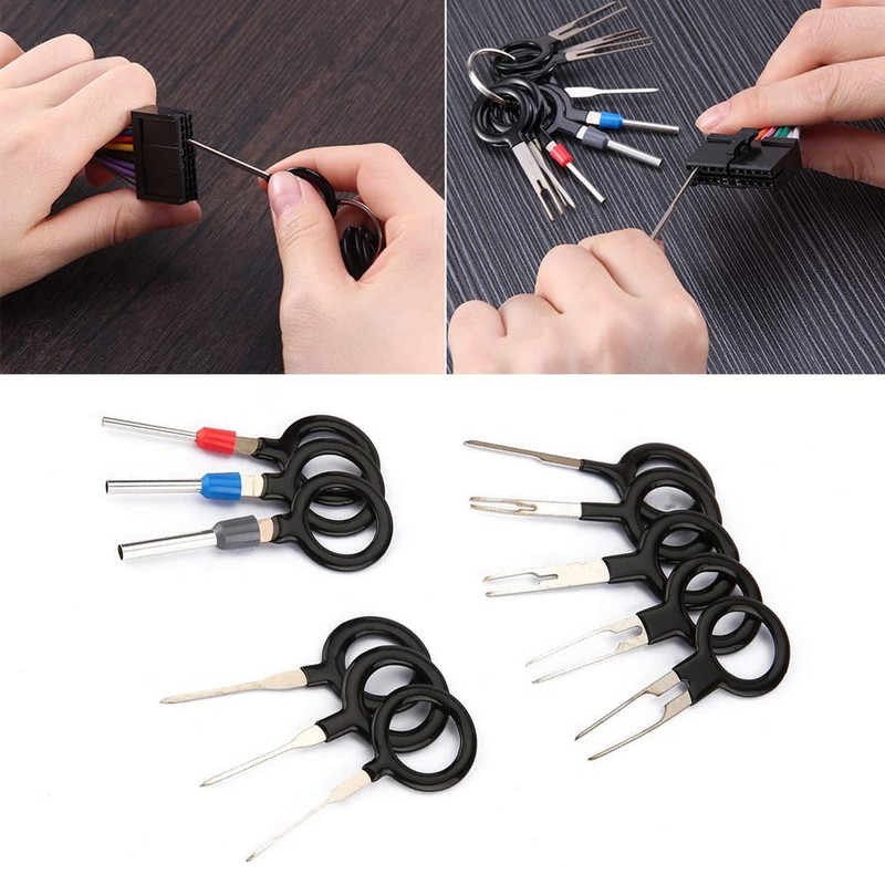 11 Pcs Terminal Removal Tool Auto Key Tool Pin Extraction