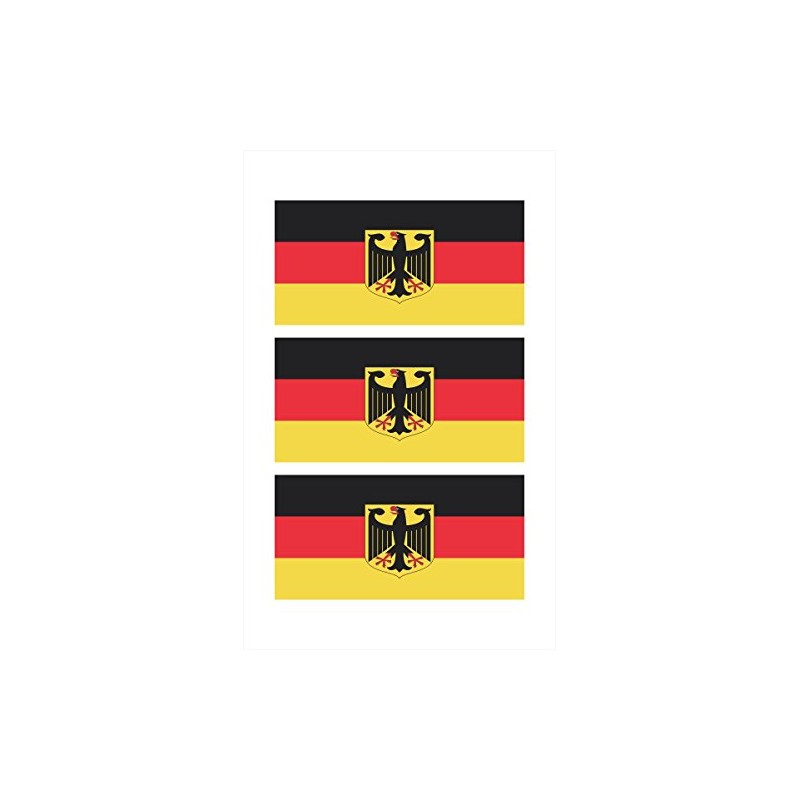 German Germany Flag Hard Hat Biker Motorcycle Helmet Stickers Decal
