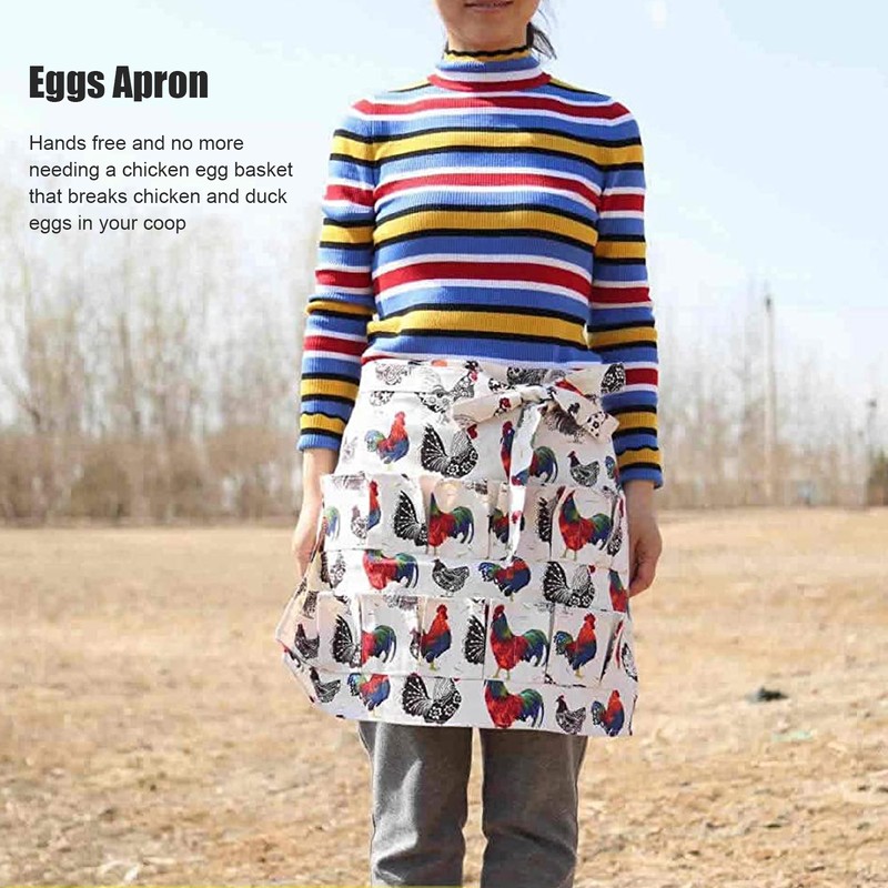2Pcs Eggs Apron Eggs Collecting Gathering Holding Apron for Chicken