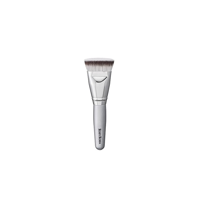 Rosie Rosa Multi-Foundation Brush [Makeup Brush for All Foundations] Silver,