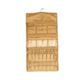 The Bharat Store Hanger Organizer with Hanging Hook Water-resistant Full-size Container for Accessories (Gold)