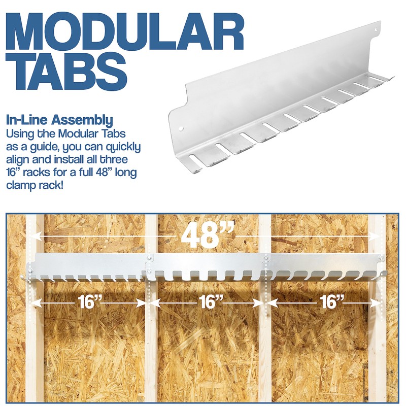 Fulton Woodworking Tools Modular Clamp Rack Assortment with 1 Each