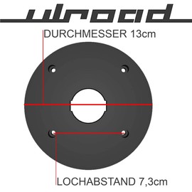 ULROAD Base Plate 2608000333 Sliding Plate Milling Plate Compatible with Bosch GFK600 GFK 600 550 GFK550 Professional Router Router Router Base Plate