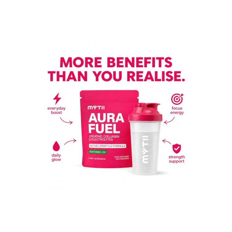 Aura Fuel | 3-in-1 Creatine, Collagen & Electrolytes Powder |