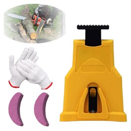 Libiyi Portable Chainsaw Sharpener for 14, 16, 18, 20 Inch Chainsaw Blades - Fast, Efficient Chain Saw Sharpener with 2 Sharpening Stones, 1 Piece