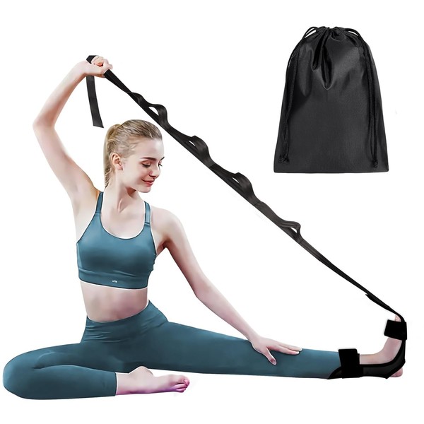 Foot and Calf Stretcher-Stretching Strap For Plantar Fasciitis, Heel Spurs,