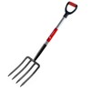 BIHOMIFI Digging Spading Fork Forged Steel with D Grip Handle