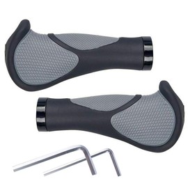 Wolfride Bike Handlebar Grips Ergonomic Bicycle Handlebar Grips Black for Mountain Bike