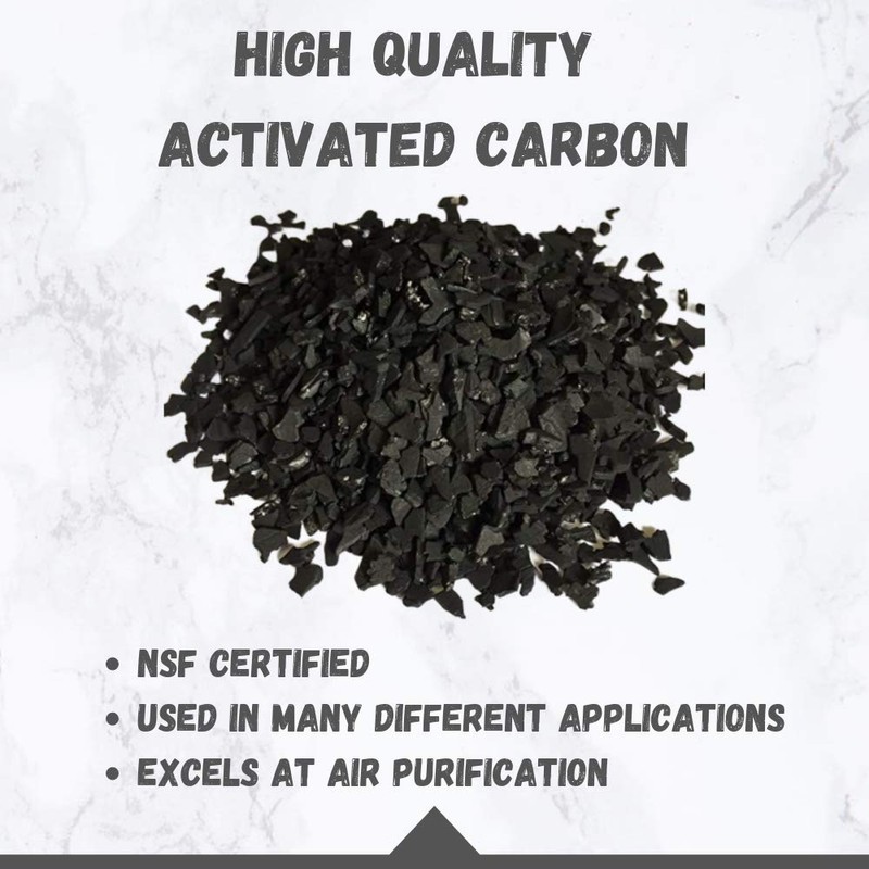 EnviroSupply 4x8 Activated Carbon (Virgin Coconut Shell), Bulk Charcoal for