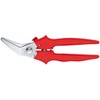 Bessey D48A Angled Combi-Scissors, Red/Grey