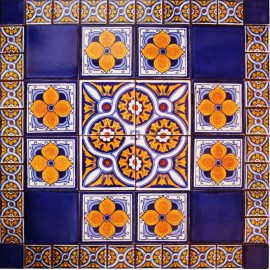 TalaMex Alcoba Mexican Tile Set Backsplash Mural