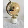 Globe NWT Glass Globe On Marble Alabaster Stand Mirrored Gold