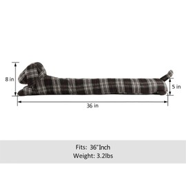 36 Inch Under Door Stopper Heavy Duty, Door Noise Blocker Soundproof Energy Saver from Under Door by SWISSELITE