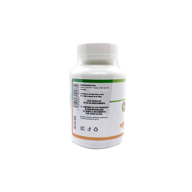 Curcumina Plus 90 cápsulas Margarita Naturalmente Pimienta