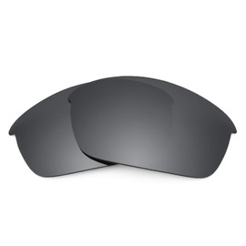 Revant Replacement Lenses Compatible With Oakley Flak Jacket, Polarized, Black Chrome MirrorShield