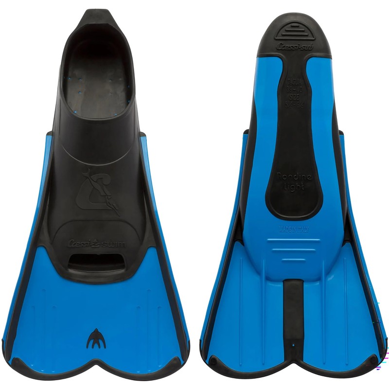 Cressi Men's Light Swimming Fins - Blue, 31/32- UK 12.5/13