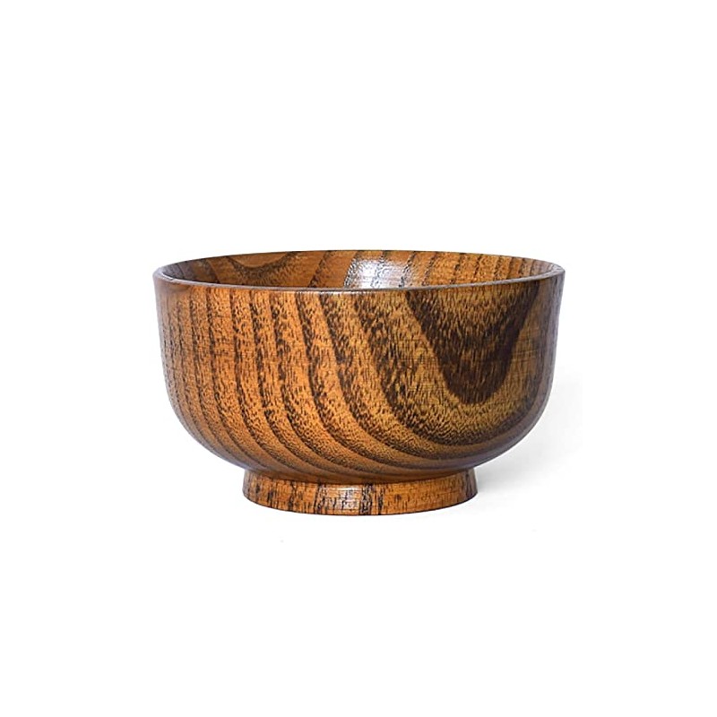 JA22-13-13s Baby Children's Tableware, Wooden Bowl, Bowl, Diameter 3.3 inches