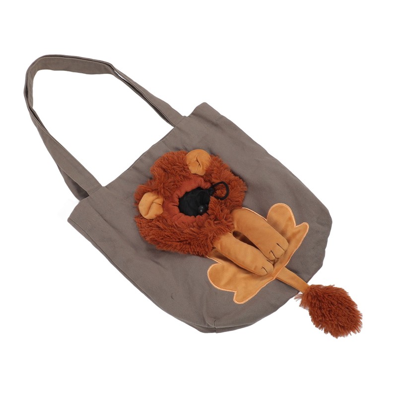 Pet Canvas Shoulder Bag Breathable Portable Pet Outing Shoulder Bag
