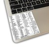 Logic Pro Reference Keyboard Hotkeys Decals for Mac OS Black,