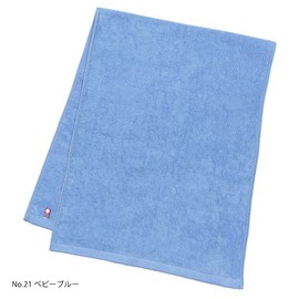 Imabari Towels, Commercial Use, Face Towels, Set of 3, M Color, 13.4 x 33.9 inches (34 x 86 cm), For Beauty Salons, 100 Colors, Lightweight Thin (No.21, Baby Blue)