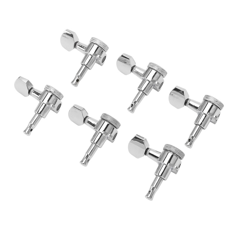 6 Set Tuning Pegs Electric Guitar Machine Heads Tuners Parts