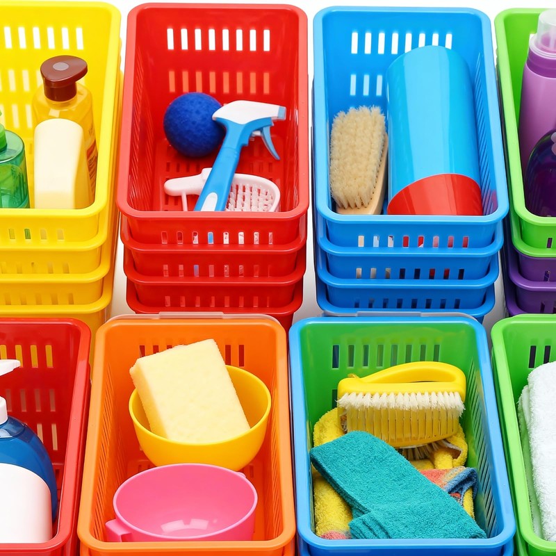 Odowalker Mini Storage Baskets Bins Colorful Pencil Containers