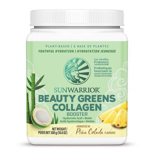 Sunwarrior Beauty Greens Collagen Booster Pina Colada 300g