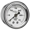 GlowShift Liquid Filled Mechanical 30 PSI Fuel Pressure Gauge -