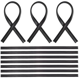 ULTECHNOVO Wiper Rubber, Length 19.7 inches (500 mm), Rubber Width 0.2 inches (6 mm), Car Wiper Replacement Rubber, Universal Use, Car Garaco Wiper, Super Visibility, Car Wiper, Pack of 10
