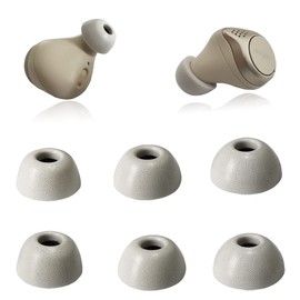 Foam Eartips for Jabra Elite 75t/ 65t/ Elite 3 /Active/ 7 Pro Earbuds Tips Jabra Active Elite Replacement True Wireless White 3 Pairs LMS