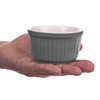 KADAX Soufflé Moulds Set, 6 Pieces, Diameter 9 cm, Crème
