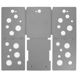 BoxLegend V5 Shirt Folding Board T-Shirt Folder Clothes Folder Laundry Organizer Helper for Adult Clothing Durable Plastic Folding Tool, Gray