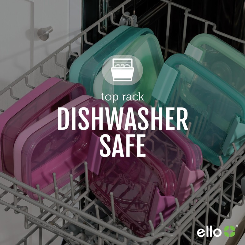 Ello 2-Pack Lunch Stack Plastic Food Storage Container Bento Box