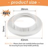 iTYOOS 8-Piece Lamp Adapter Ring Set - Metal Shade Collar