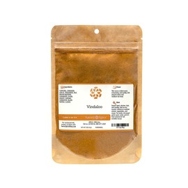 Savory Spice Vindaloo - Medium Spicy Vindaloo Curry Powder Seasoning | Not-Too-Spicy Vindaloo Masala Mix (Just Add Cayenne for Traditional Spicy Vindaloo) (1/2 Cup Bag - Net: 2 oz)