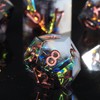 Leluckzhong Holographic DND Sharp Edge Roleplaying Polyhedral Dice Set,for Dungeons
