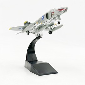 LATUROP F-4C Phantom II Fighter Jet Model, 1:100 Metal Diecast Us Navy Military Attack Plane, Alloy Highly Detailed Aircraft Models for Collections.