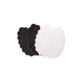 Foot Petals, No-Slip Grips for Shoes, Shoe Traction Pads, Combo, Black/Clear, 2 Pair