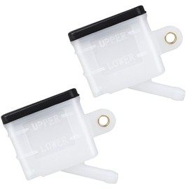 Amavoler Universal Motorcycle Foot Rear Brake Master Cylinder Tank Oil Cup Fluid Bottle Reservoir Replacement Parts Universal Fit for Most of Motorcycle. (2 Pcs)