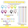 Mardatt 150Pcs 10Colors Plastic Lobster Claw Clasps Kit, Include 1.37”