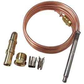 Thermocoupler Compatible for Robertshaw 1980-036 Thermostat Control Pilot Burner Assembly Snap Fit Universal Thermocouple (36"),Zafina-UP New Replacement