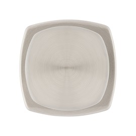 Kwikset Arroyo Knob Dummy Door Knob, Single Sided Handle for Closets, French Double Doors, and Pantry, Satin Nickel Non-Turning Interior Push/Pull Door Knob, with Microban Protection