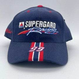 Checkered Flag Sports Jeff Burton #99 Nascar Exide Racing Vtg 90s Sports Snapback Hat Baseball Cap NWT