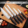 Knife Set, 6-Piece Kitchen Knife Set, German High Carbon Stainless