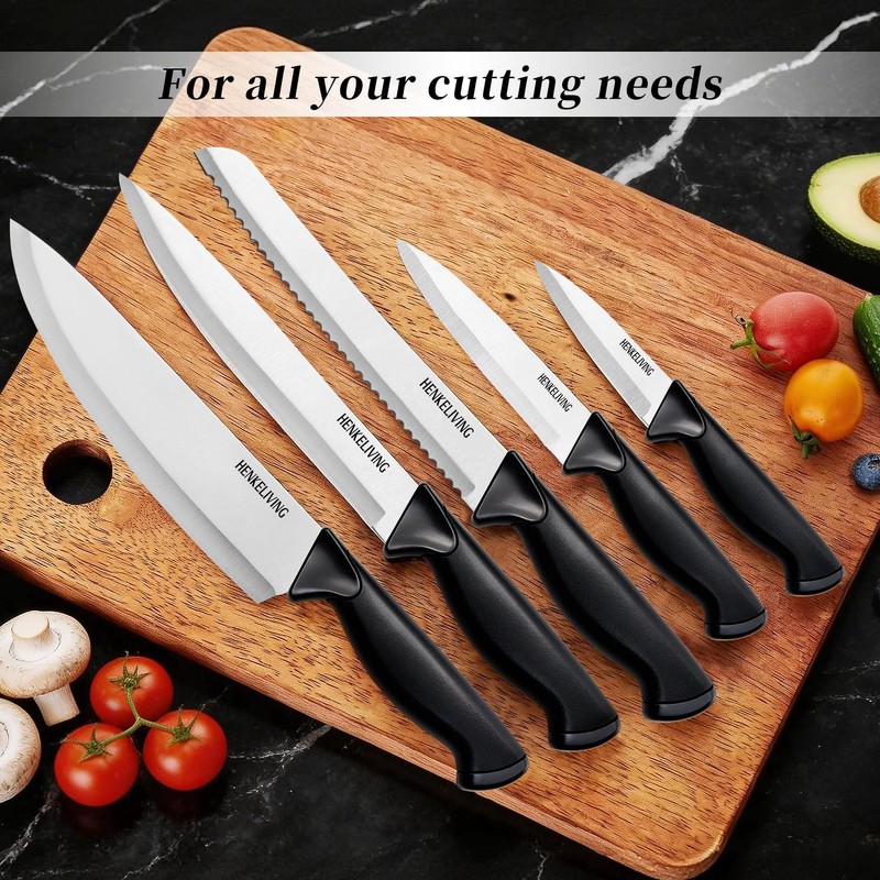 Knife Set, 6-Piece Kitchen Knife Set, German High Carbon Stainless