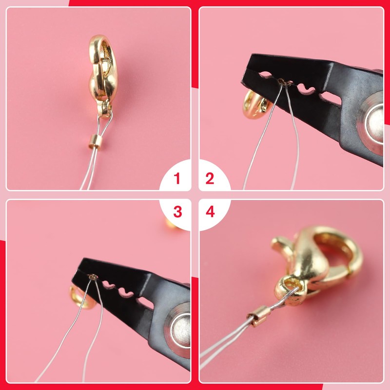 GOLD DEER Crimping Pliers for Kashime, Crimping Tool, Handicraft, Kashime